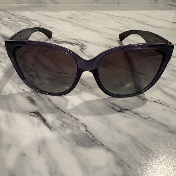 Ralph Lauren Womens Designer Sunglasses RA5181 1262 Purple and Amber Brown Read - Picture 1 of 9